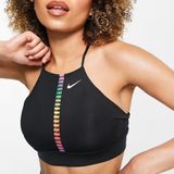 Nike Dri-FIT Indy Rainbow‎ Ladder Sports Bra Women's Small Black Athletic Yoga Photo 0