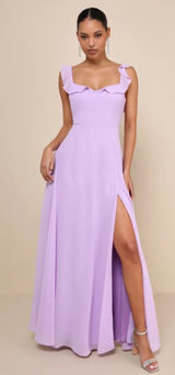 Lulus Dreamy Lilac Dress Photo 0