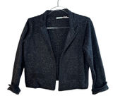 Kimchi Blue‎ Urban Outfitters Confetti Knit Cropped Cardigan Blazer Gray Tweed L Photo 0