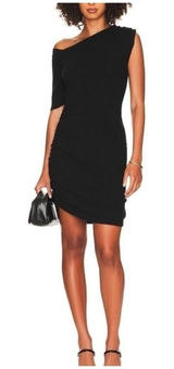 NWT LNA‎ Zuki Rib Knit Mini Dress Women's Size M Black Going Out Photo 0