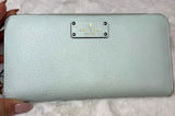 KATE SPADE New York Mint Green Zip Around Wallet Photo 0