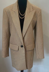 Stylish plaid Zara Blazer /coat /jacket small like new earthy colors Photo 0