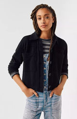 T.La Anthropologie Cropped Terry Shirt‎ Jacket Photo 0