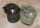 2 Spartan Camouflage and Olive Green Caps Photo 0