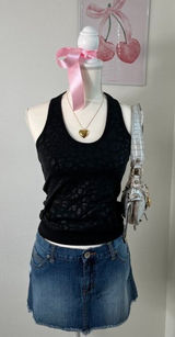 2000s Y2k Express Deadstock‎ Henley Halter Tie Top Womens Size Small Photo 0