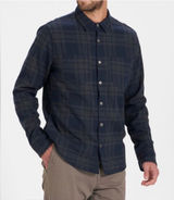 Vuori Canyon Insulated Shirt Jacket Mens Medium Navy‎ Plaid Excellent Shacket Photo 0