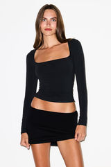 SKIMS Scoop Neck Long Sleeve T-Shirt S Photo 0