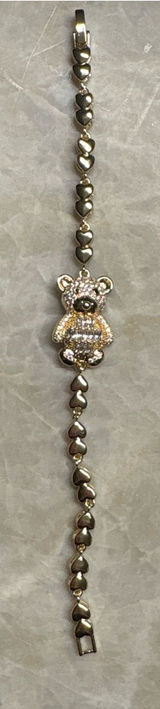 14k Gold filled Teddy Bear Charm Bracelet - Women Jewelry Photo 0