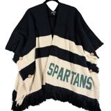 Gameday Couture Michigan State Spartans Knit Poncho Wrap M/L College Football Photo 0