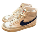 Nike Blazer Mid '77 Shoes Womens Size 8 White Blue Sneakers CZ1055-124 Photo 0
