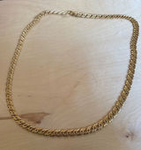 Cubian Link Gold Chain Necklace Photo 0
