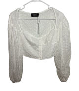 NWT! Cider Med White Long Sleeve‎ Corset Top Vtg style Cottagecore Whimsy Photo 0