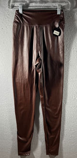 941 | NWT Aerie‎ OFFLINE Real Luxe Faux Leather Hi-Rise Leggings Brown Womens S Photo 0