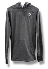 Gymshark Heather Gray Long Sleeve Thumbholes Pullover Hoodie Sz M‎ Photo 0
