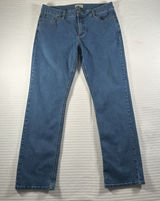Blue Mountain Jeans Womens Size 16 Blue Straight Leg High Rise 36x31 Photo 0