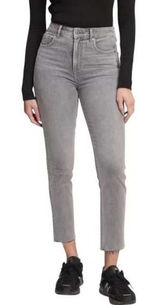 Gap Jeans Women 26 Gray Denim‎ Vintage Slim Sky High Ankle Raw Hem Streetwear Photo 0