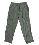 Nicole Miller New York Olive Green Lyocell Cargo Pants - Small Photo 0