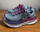 Hoka One One Bondi 5 Shoes Women Size 8.5 Blue Magenta Sneakers Cushioned Photo 0
