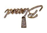 Iced Out Blessed Necklace Charm Pendant Jewelry Gold Tone Photo 0