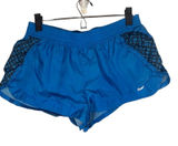 Nike Blue & Black Athletic Running Casual Shorts Women Sz L Photo 0