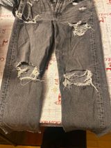 Grey Ripped American Eagle Jeans Photo 0