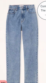 Abercrombie Ultra High-Rise Straight Jeans Photo 0