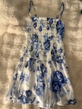 Hollister blue and white floral dress Photo 0
