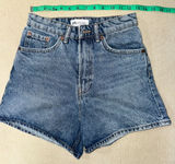 ZARA High-Waisted Jean Shorts Photo 0