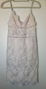 Victorias Secret‎ Sheer Floral Lace Dress Photo 0