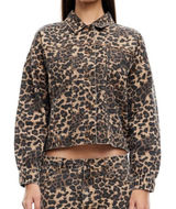 Lioness‎ Carmela Leopard Print Denim Jacket Size XS Photo 0