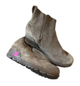 Sorel Gray 8.5 Bootie Joan Of Arctic III Wedge Women's Ankle Suede Zip Photo 0