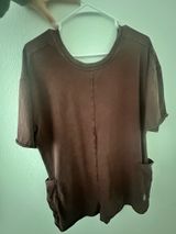 Brown Free People T-Shirt Romper Photo 0
