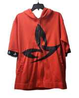 Tamela Mann Orange Zip Up Hoodie Short Sleeve Casual Top Size‎ 14/16 Photo 0