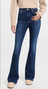 Citizens of Humanity Lilah High Rise Flare Jeans Dark Wash Blue 24 Photo 0