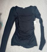 Free People Intimately Top Black Long Sleeve Photo 0