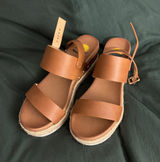 Sandles Brown Size 7.5 Photo 0