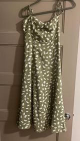 MIDI Sage Green Dress Photo 0