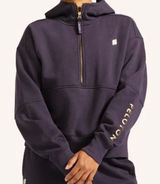 Peloton Half Zip Hoodie Athleisure Cozy Chic Sweatshirt Women Purple Medium‎ Photo 0