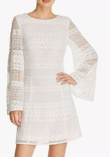NWT Rebecca Minkoff White Lace 100% Cotton Grin Dress Sz 2 Bridal Open Back Photo 0