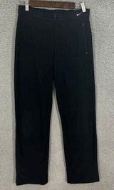 Nike Dri-Fit Pants Women's M Black Y2K Athleisure Training Trousers Retro Track Photo 0