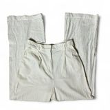 House of‎ Harlow 1960 Old Money Linen Blend Wide Leg Pleated Pants Size M Photo 0