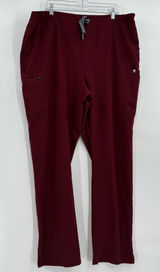 Figs yola skinny scrub pants maroon‎ xxl tall Photo 0