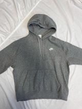 Nike Light Grey Hoodie Sweatshirt Photo 0