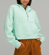 Lululemon Scuba Oversized Half-Zip Hoodie Wild Mint Green XS / S Photo 0