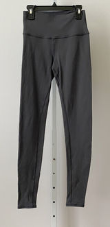 Alo Yoga XS Anthracite Gray High Waist Airbrush Leggings Full Length Yoga Pants Photo 0