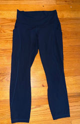 Lululemon Align High-Rise Pant with Pockets 25 Size 6 Navy Blue Nulu Leggings Photo 0