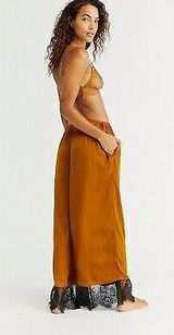 Honey Ginger Talking in My Sleep Wide Leg Lounge Pants Photo 0