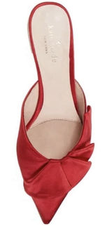 Kate Spade New York‎ RED SATIN Women's Faryn Ballet Flat Size 6.5 Ruffle !!!! Photo 0