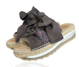 Free People Chapmin Ribbon Espadrilles EU 37 US 6.5 Platform Sandals Leopard Photo 0