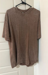 Acid wash Tshirt Brown Size L Photo 0